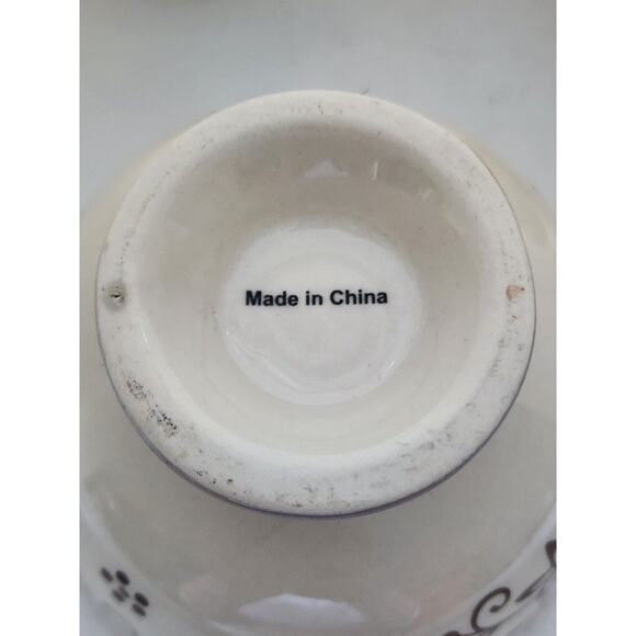 BOWLS-TEMPTATIONS-Rice-Soup-Noodle-Cream Taupe Brown-SET OF 3 - Picture 4 of 12